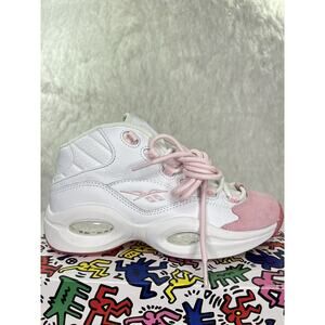 Reebok Question Mid Allen Iverson White Pink Basketball Shoes GX9357 Men 6/W7.5‎